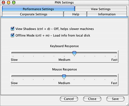 Settings Performance