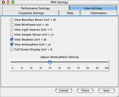 Settings View